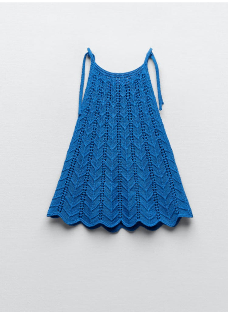 European Hollow Knitted Top
