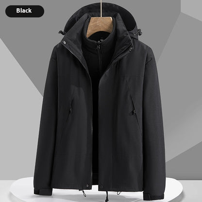 Hooded Waterproof Windbreaker w/ Removable Interior