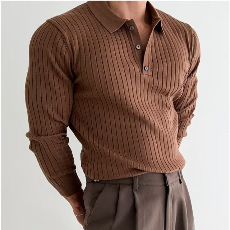 Men's Slim Fitted Ribbed Shirt