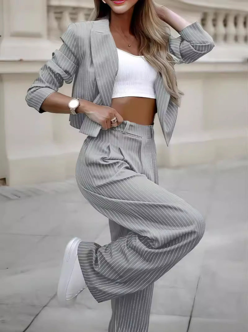 Women's Pin-Striped Suit