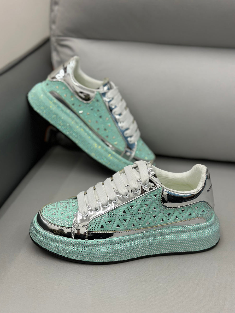 Men's Low-top Rhinestone Sneakers