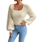 Women's Square Collared Sweater