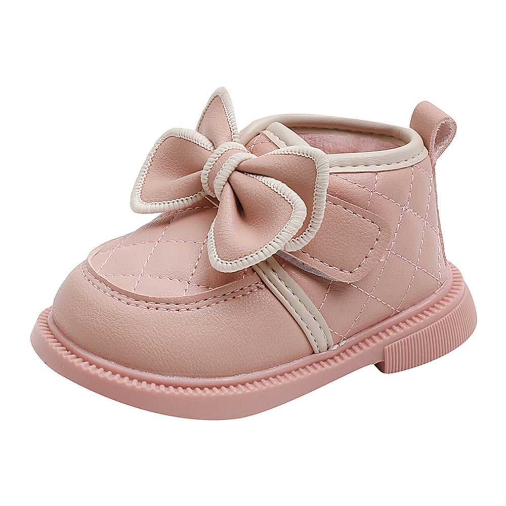 Baby Girl's Cotton Bow Shoes