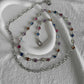 Colorful Rhinestone Waist Chain