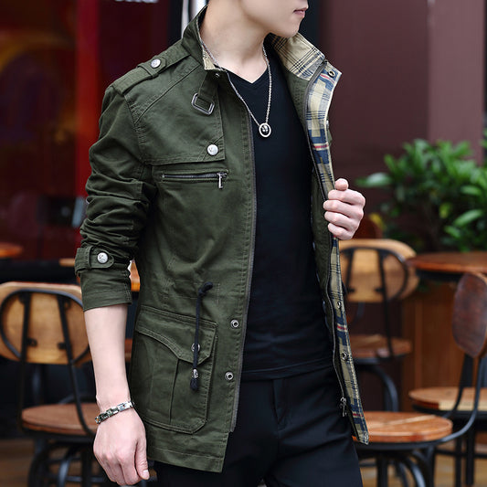 Men's Slim Fit Military Jacket