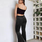 Velvet Bell-bottom Pants