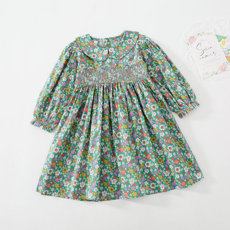 Girls' Cotton Dress w/Bow