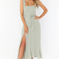 Women's Flared Slit Front Dress