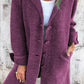 Pocketed Single Breast Cardigan