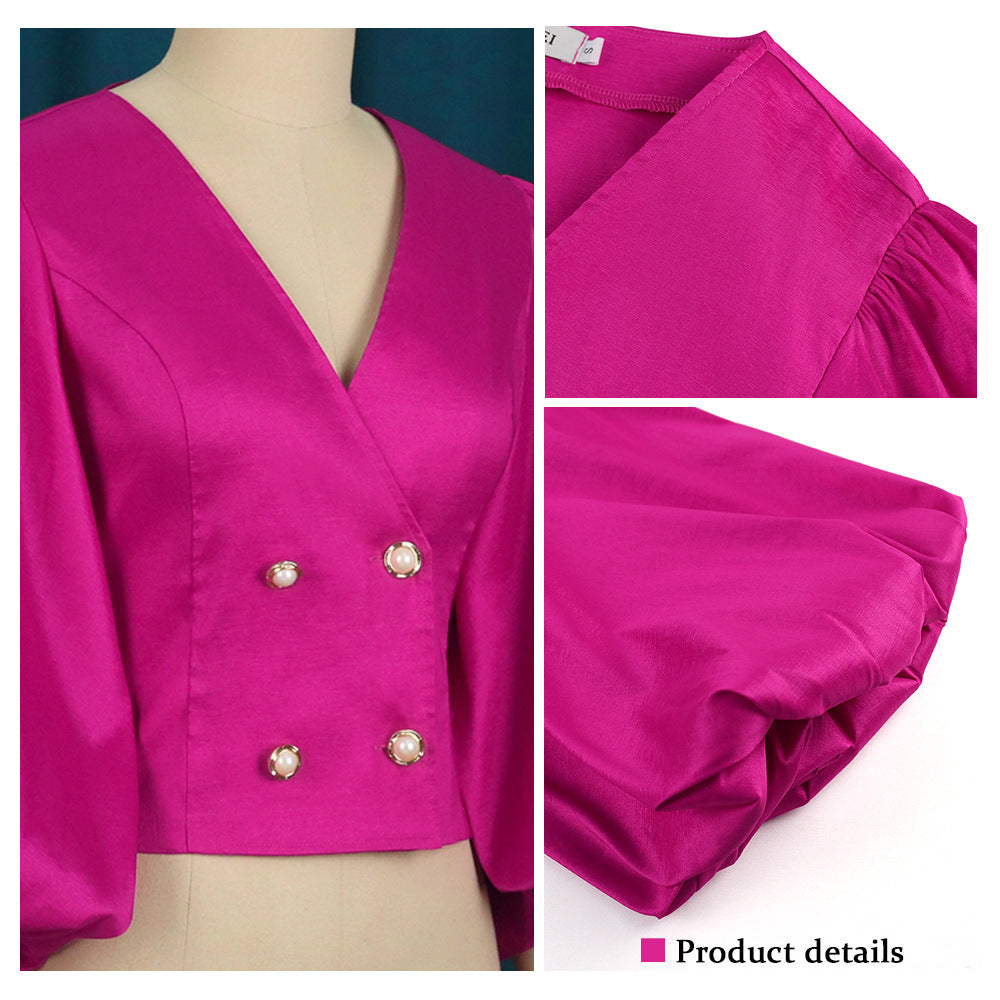 Women's Balloon Sleeve Blouse