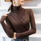 Women's Designer Mock Turtle Neck Top