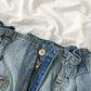 Ladies Retro Elastic Waist Shorts