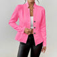 Single-Breasted Slim Office Blazer Jacket