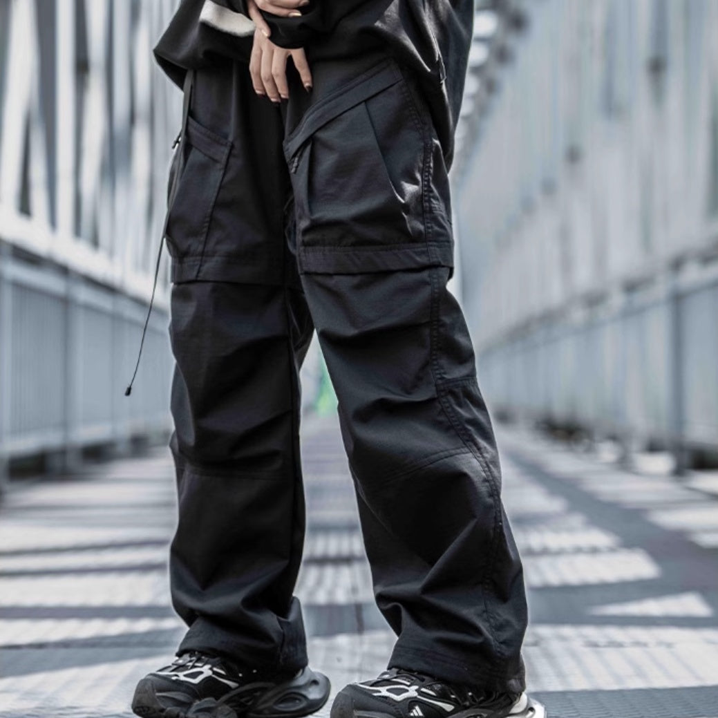 Straight Cargo Paratrooper Pants
