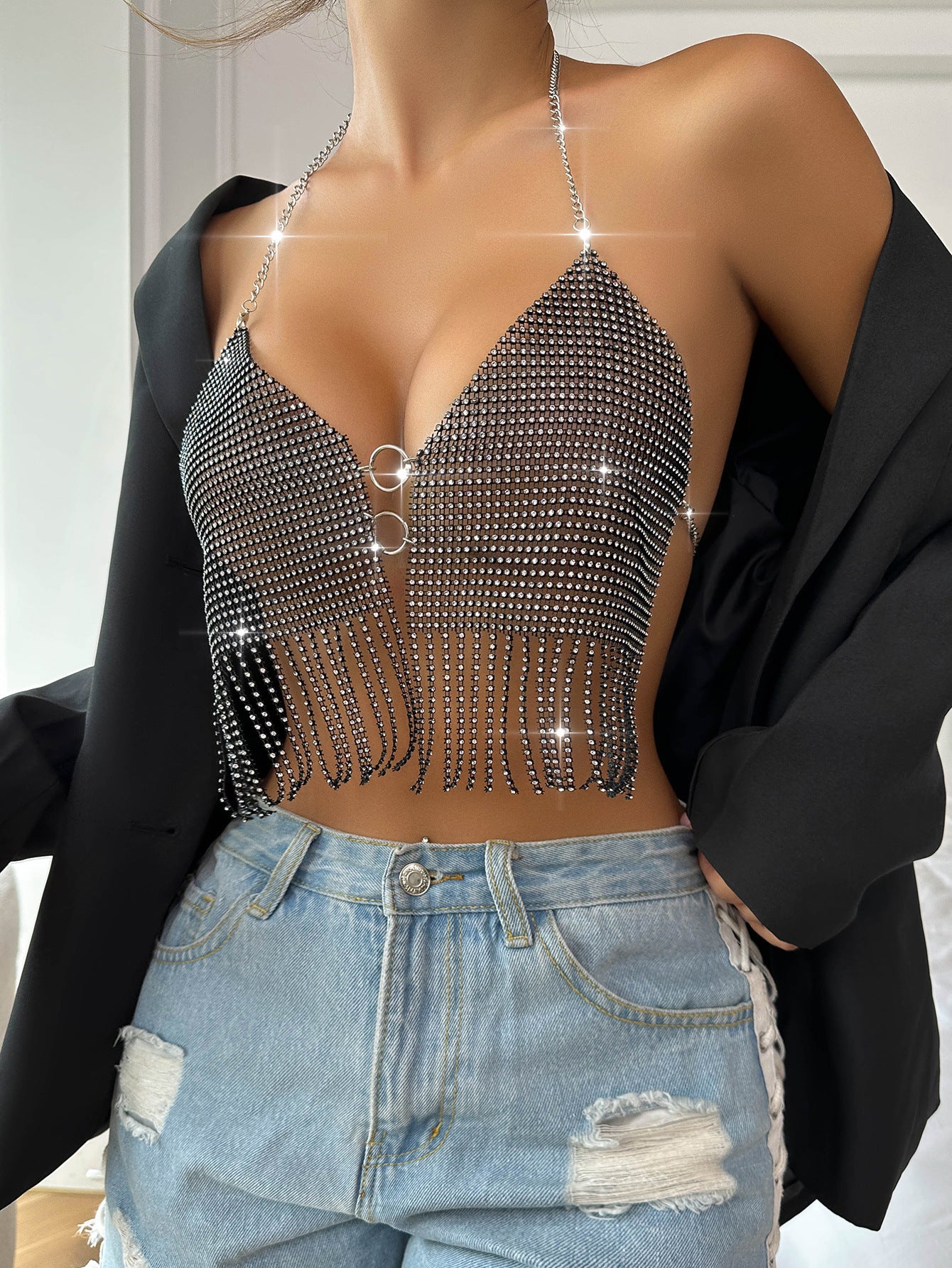 Women's Rhinestone Top