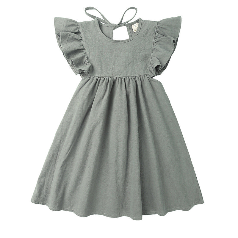 Lotus Leaf Little Girl's Dress