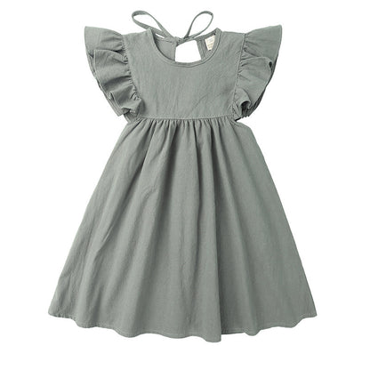 Lotus Leaf Little Girl's Dress