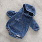Baby's Denim Hooded Romper