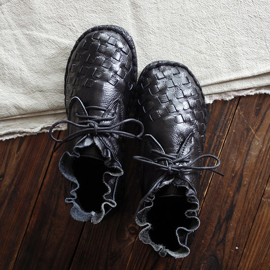 Women's Genuine Leather Retro Artistic Shoes