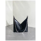 Underarm Diagonal Leather Bag