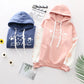 Plush Thermal Kitten Hoodie For Women