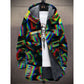 Fashion Digital Printing Fleece Padded Jacket For Men