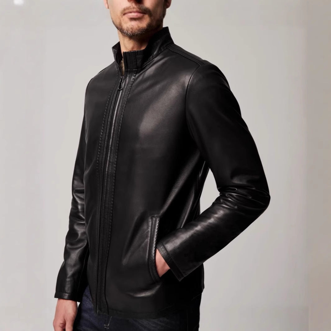 Men's American Leather Fashion Jacket