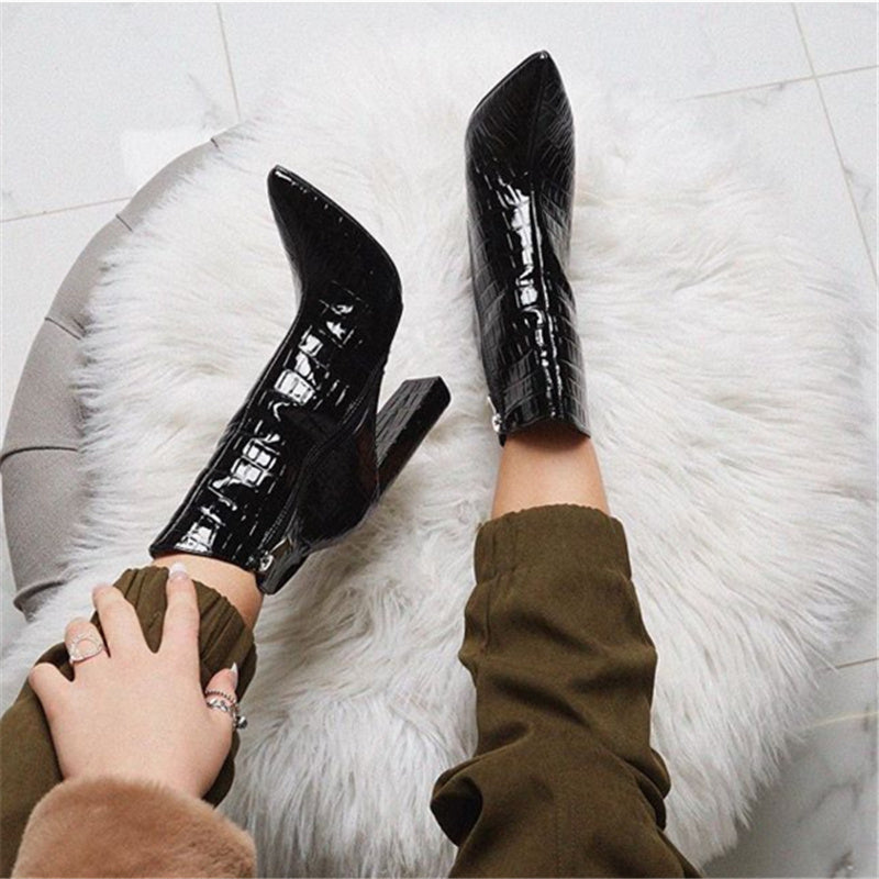 Women's High Heels Ankle Boots