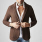 Lapels Suit Casual Knitted Jacket Cardigan For Men
