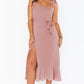 Women's Flared Slit Front Dress