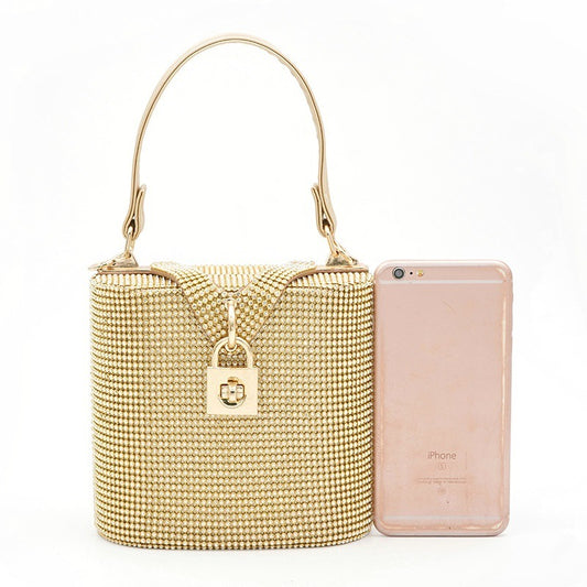 Portable Diamond Bucket Bag