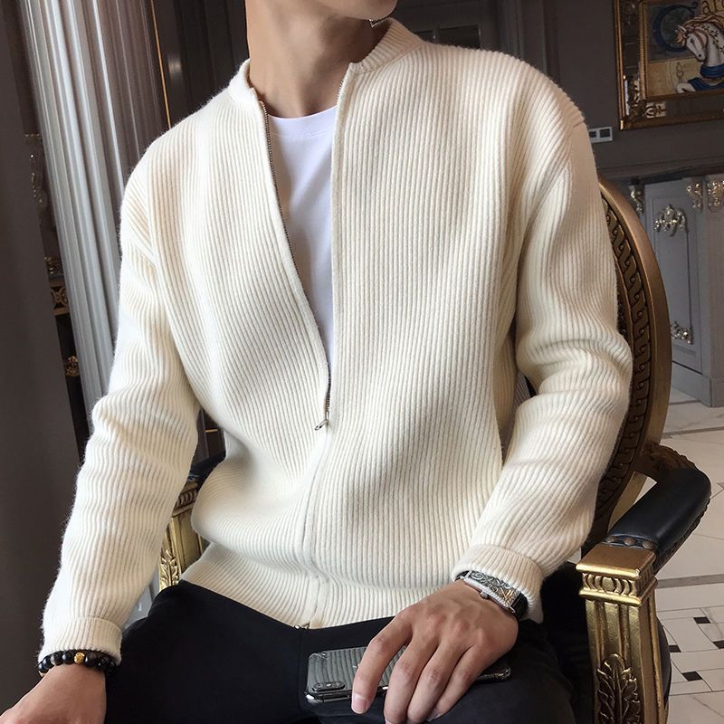 Casual V-neck Sweater Cardigan For Men