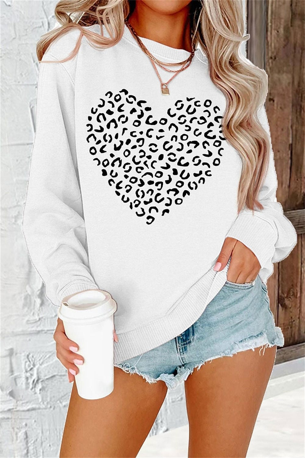 Graphic Crew Neck Sweater
