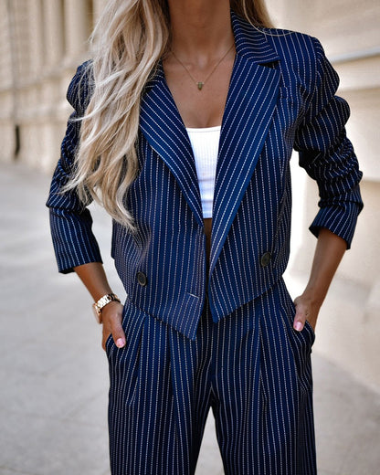Women's Pin-Striped Suit