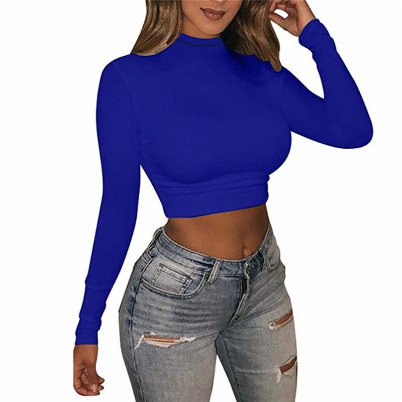 Long Sleeved Cropped T-shirt