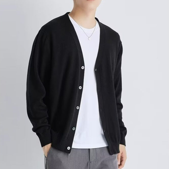Casual Loose Knitted Cardigan For Men