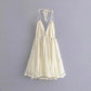 Backless A-Line Dress