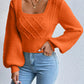 Women's Square Collared Sweater