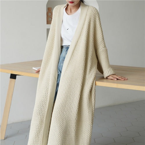Loose Long Knitted Cardigan For Women
