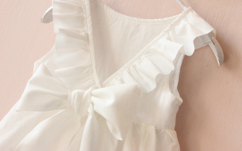 Girls bow-back dress