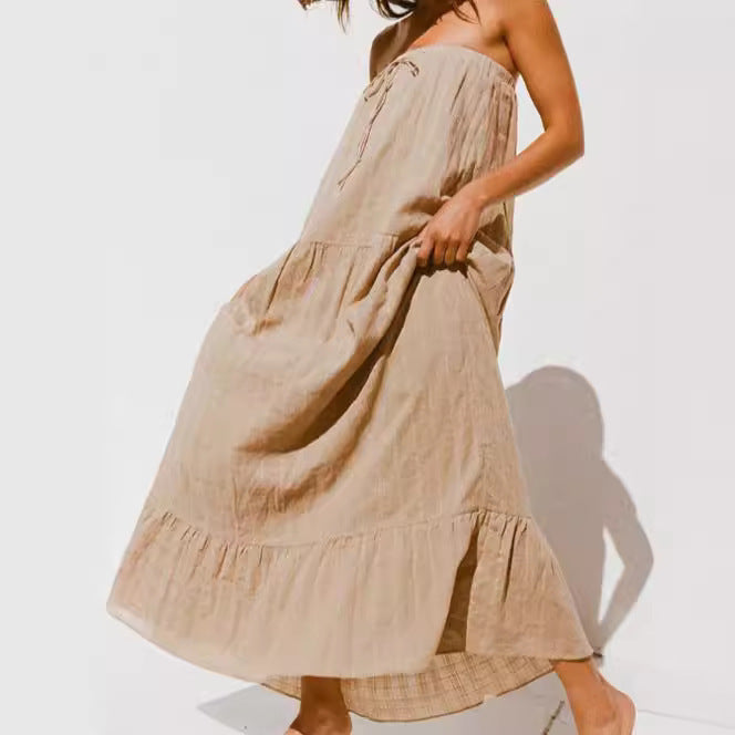 Women's Slim-fitting Patchwork Dress