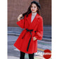 Women's Goat Skin Woolen Coat