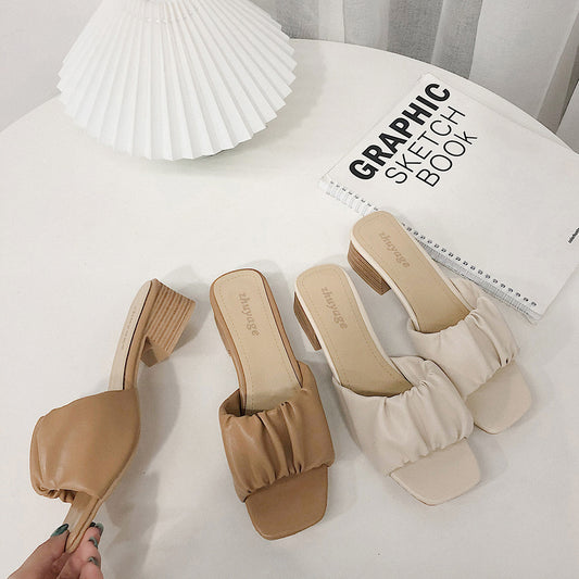 Squared Toe High Heels