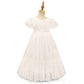 Girl's Flying Sleeve White Dress