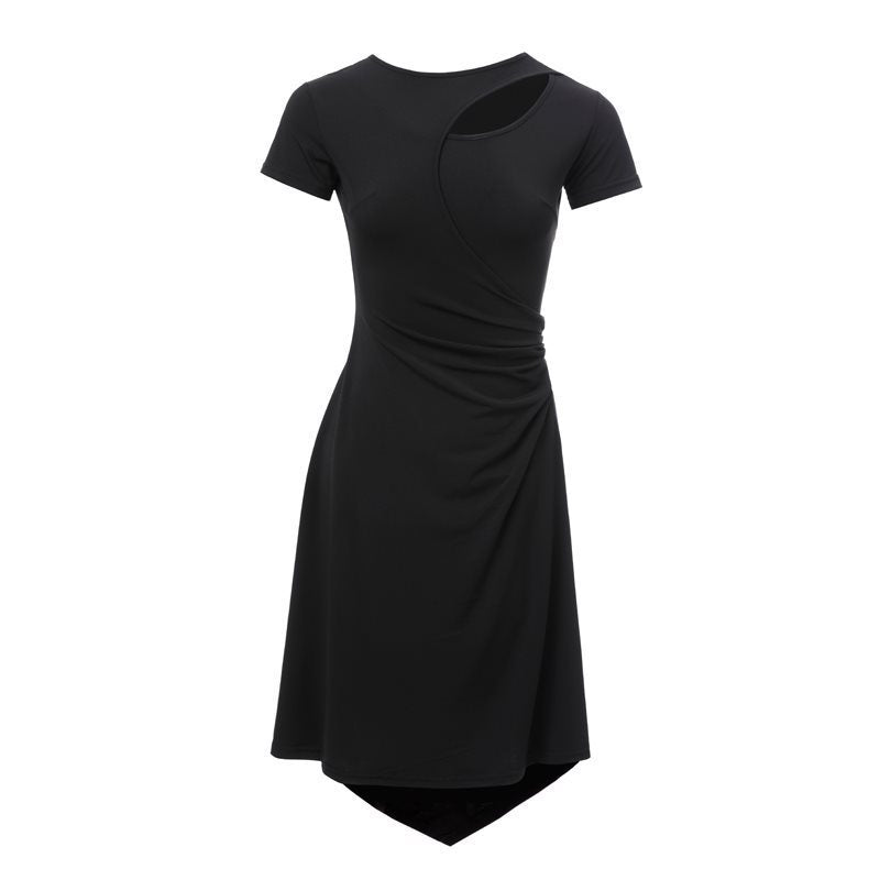 Women's Latin Design Black Dress