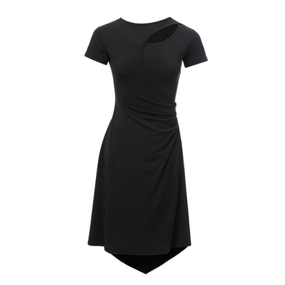 Women's Latin Design Black Dress