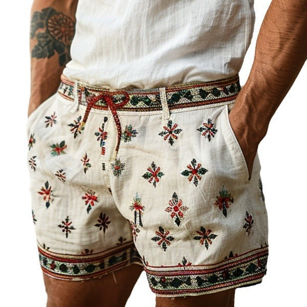Men's Vintage Printed Shorts