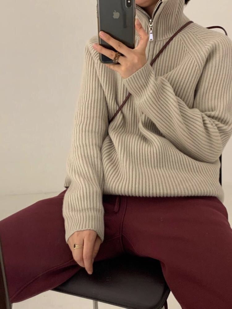 Women's Collared Sweater