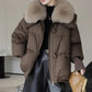 Padded Cotton/Fur Jacket