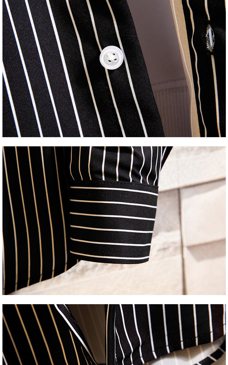Men's Striped Sports Shirt